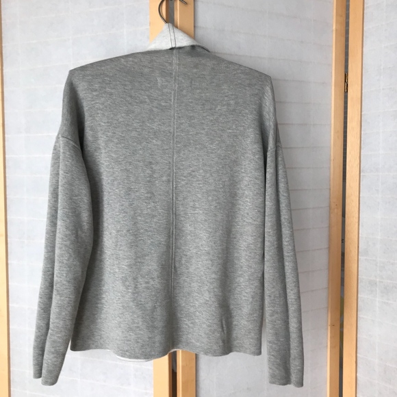 Sz S Everlane grey cotton funnel neck sweater - Picture 6 of 8